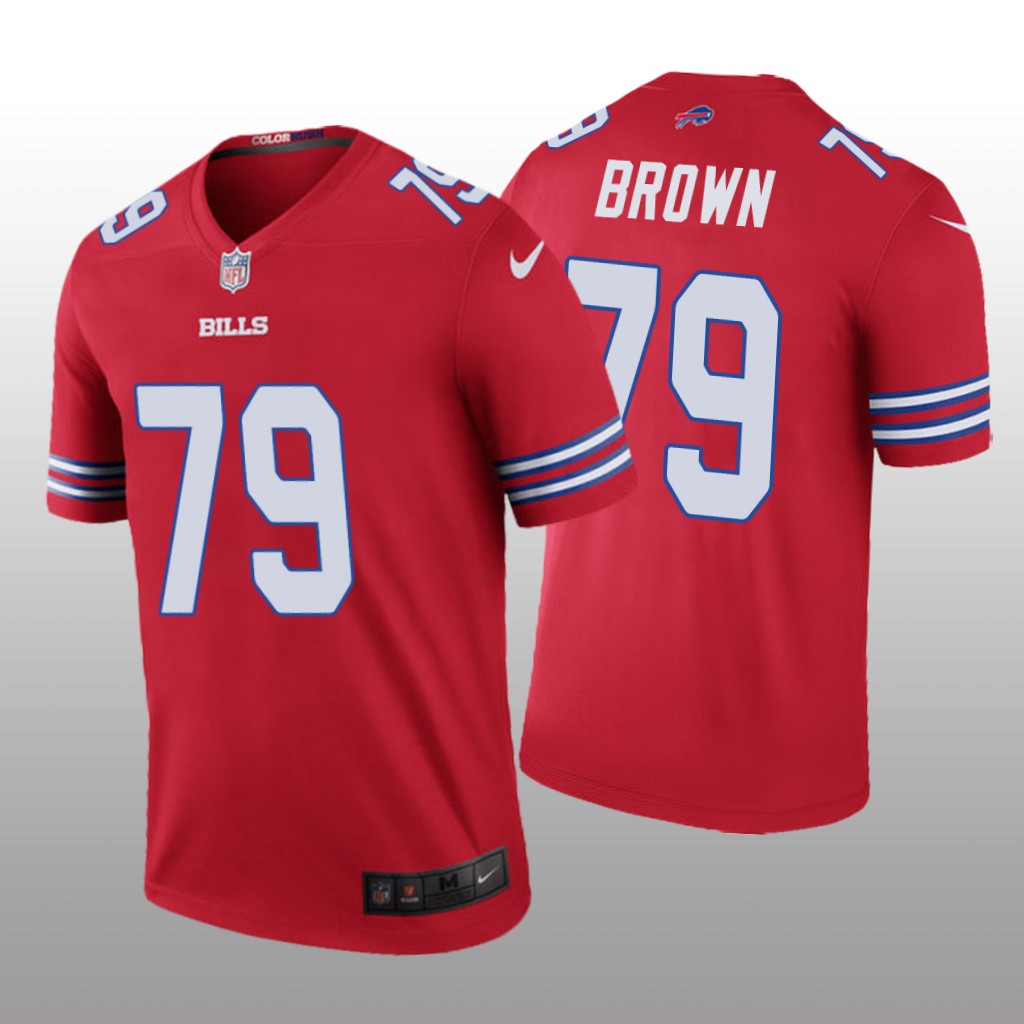 Buffalo Bills Spencer Brown Red Jersey Color Rush Legend - Men's