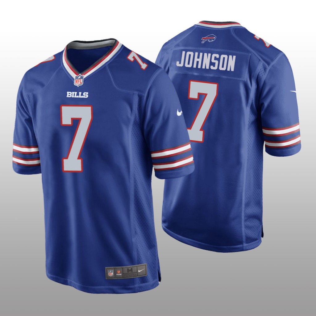 Buffalo Bills Taron Johnson Royal Jersey Game - Men's