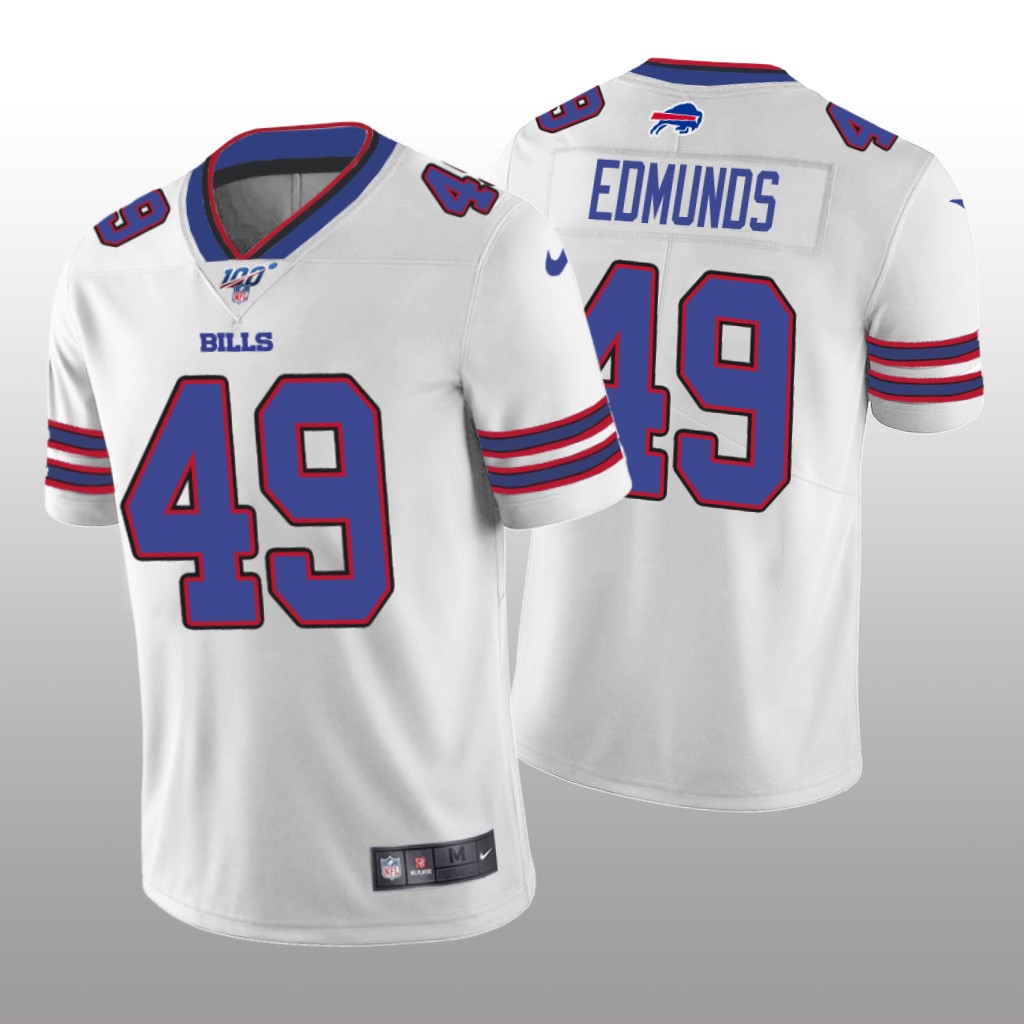 Buffalo Bills Tremaine Edmunds White Vapor Limited Jersey 100th Season - Men's