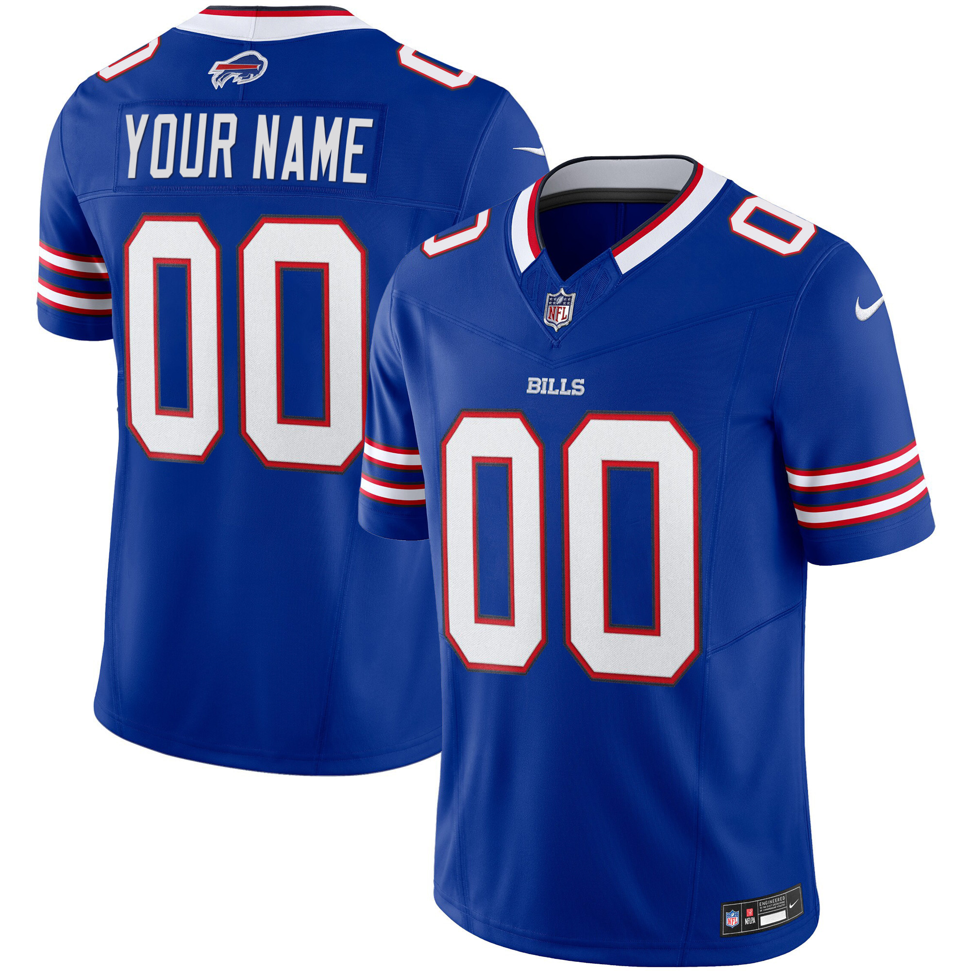Buffalo Bills Vapor Limited Custom Royal Jersey - All Stitched 