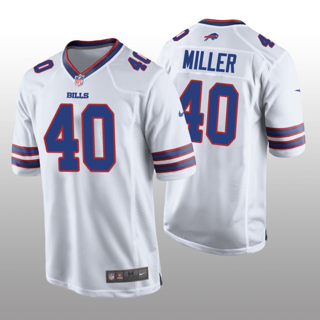 Buffalo Bills Von Miller White Jersey Game - Men's