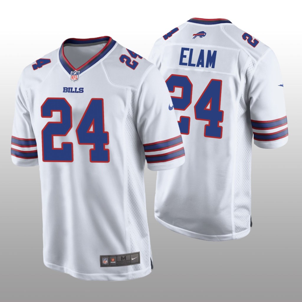 Buffalo Bills White 2022 NFL Draft Kaiir Elam Game Jersey