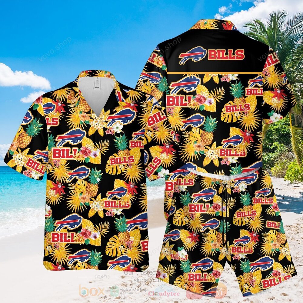 Buffalo Bills Yellow Black Hawaiian Shirt