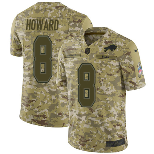 Buffalo Buffalo Bills #8 O. J. Howard Camo Youth Stitched NFL 2018 Salute To Service Jersey Youth