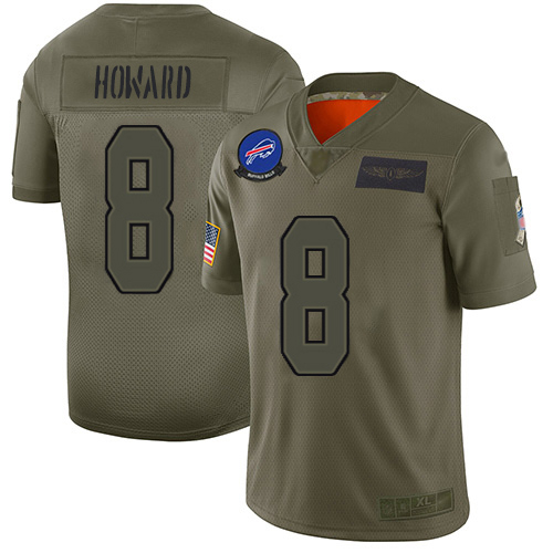 Buffalo Buffalo Bills #8 O. J. Howard Camo Youth Stitched NFL 2019 Salute To Service Jersey Youth
