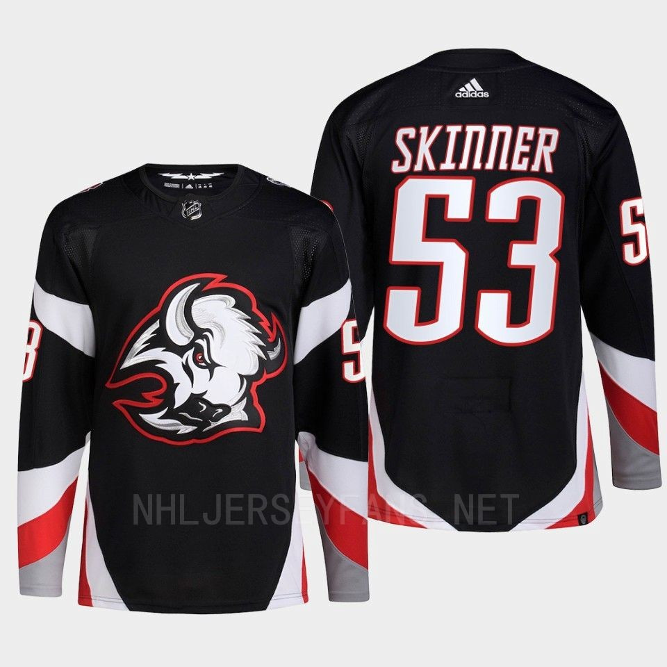 Buffalo Sabres 2022-23 Goathead Third Jeff Skinner 53 Black Primegreen Stitched Jersey Men’s