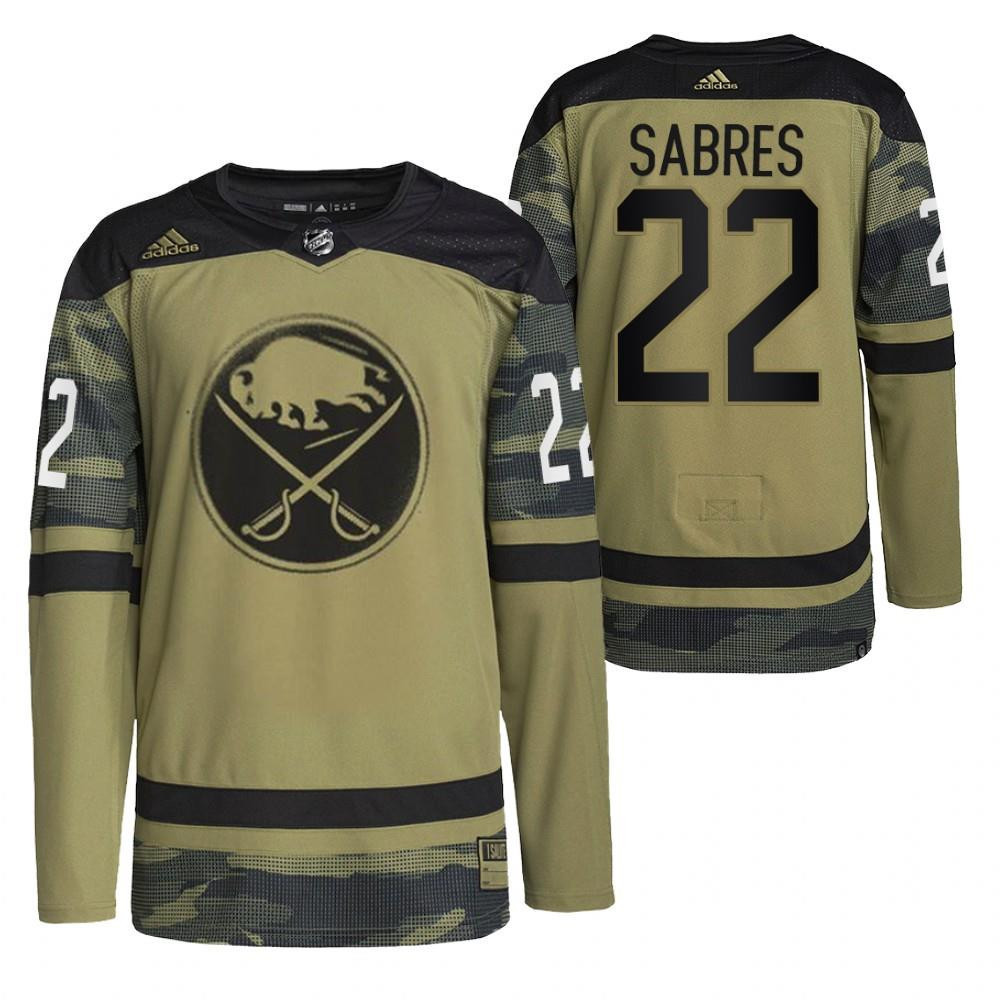 Buffalo Sabres 2022 Military Appreciation Night Camo 22 Stitched Jersey Primegreen Stitched Jersey