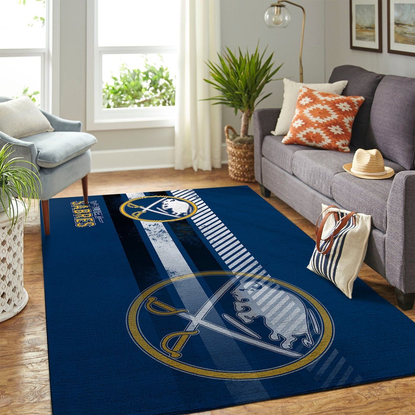 Buffalo Sabres Living Room Area Rectangle Rug
