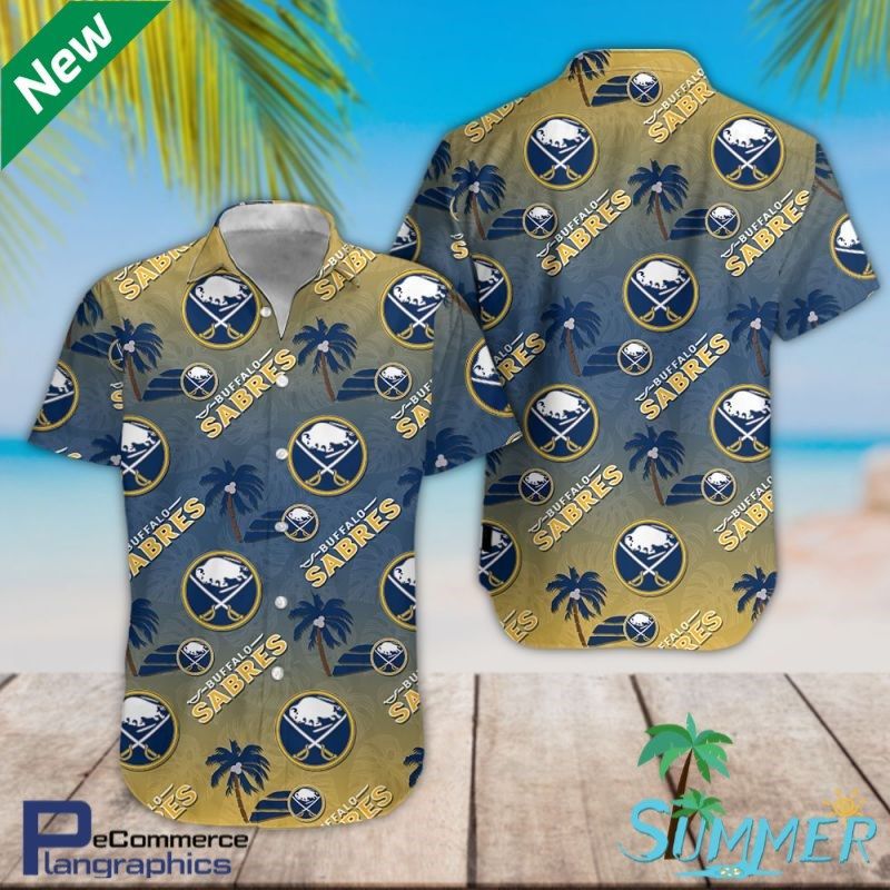 Buffalo Sabres Team Aop Aloha Shirt Hawaiian Aloha Shirt Hawaiian Beach Shirt