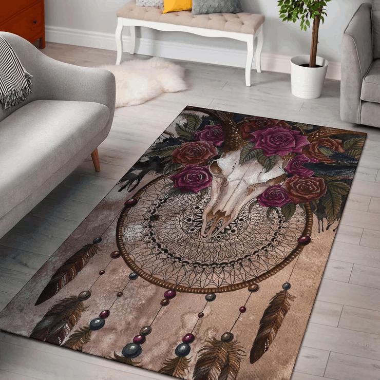 Buffalo Skull Limited Edition Rectangle Rug