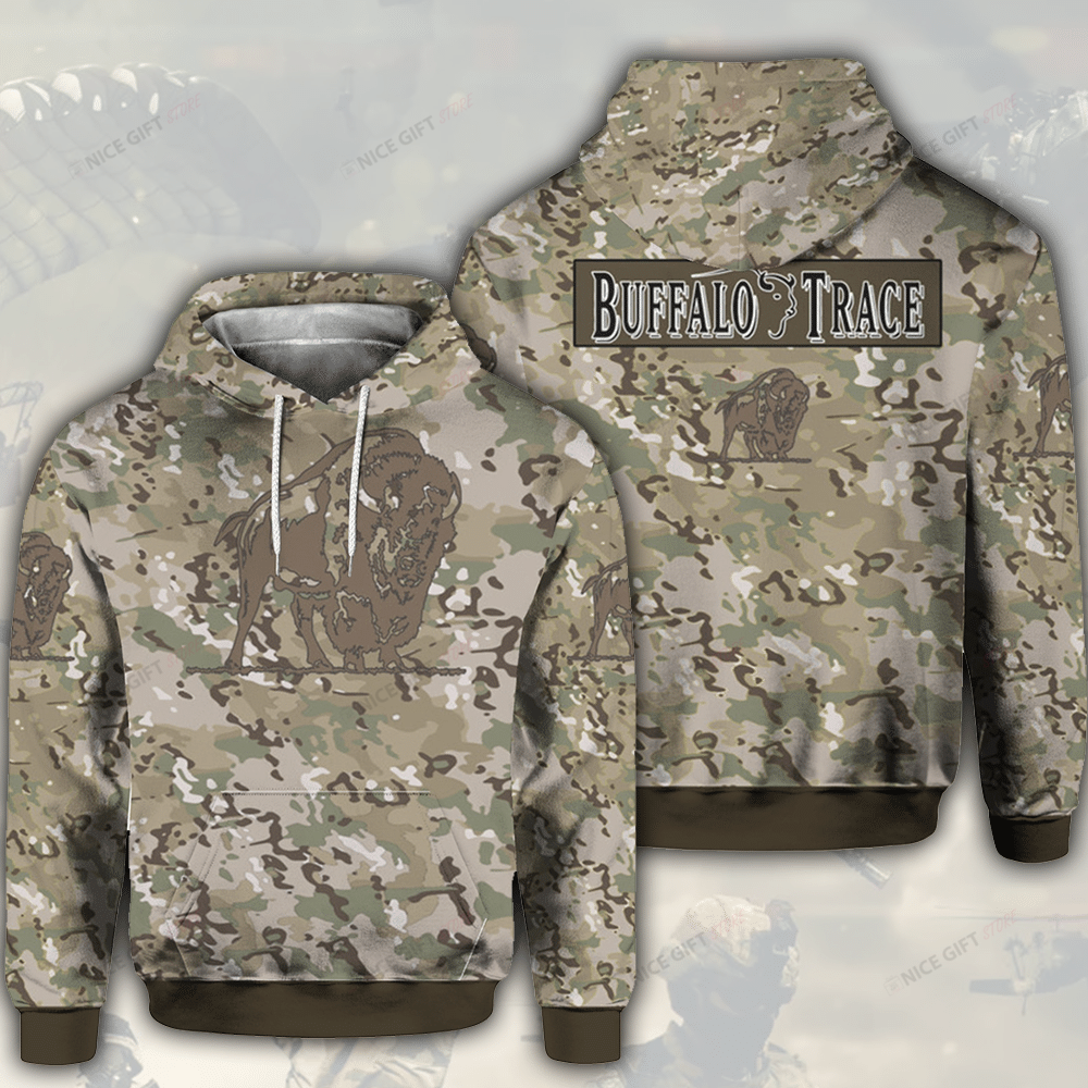 Buffalo Trace Camouflage 3D Hoodie Gift For Fans