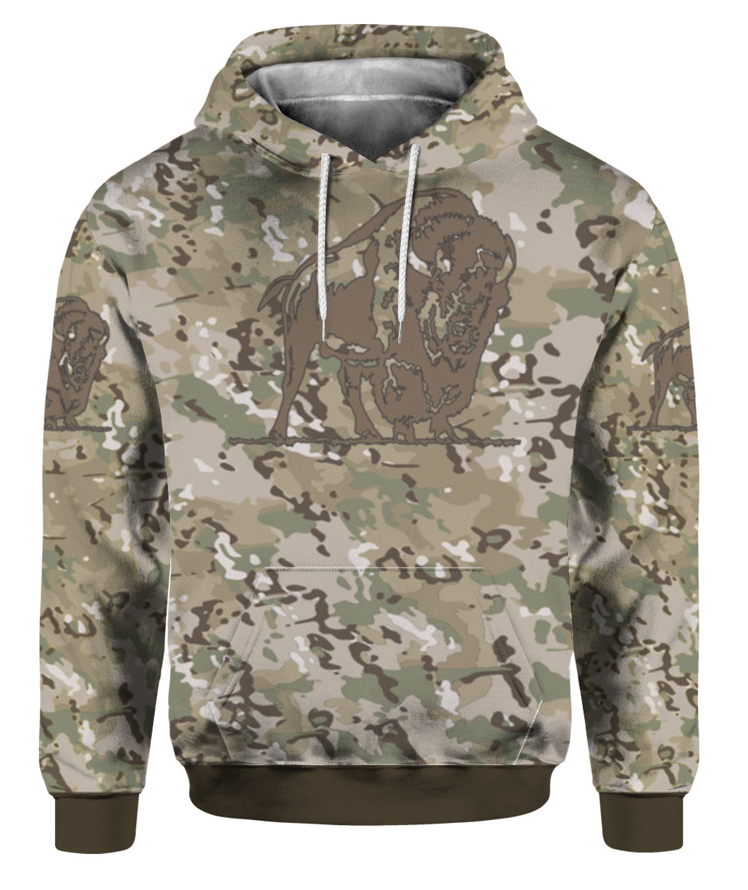 Buffalo Trace Camouflage 3D Hoodie Gift For Fans
