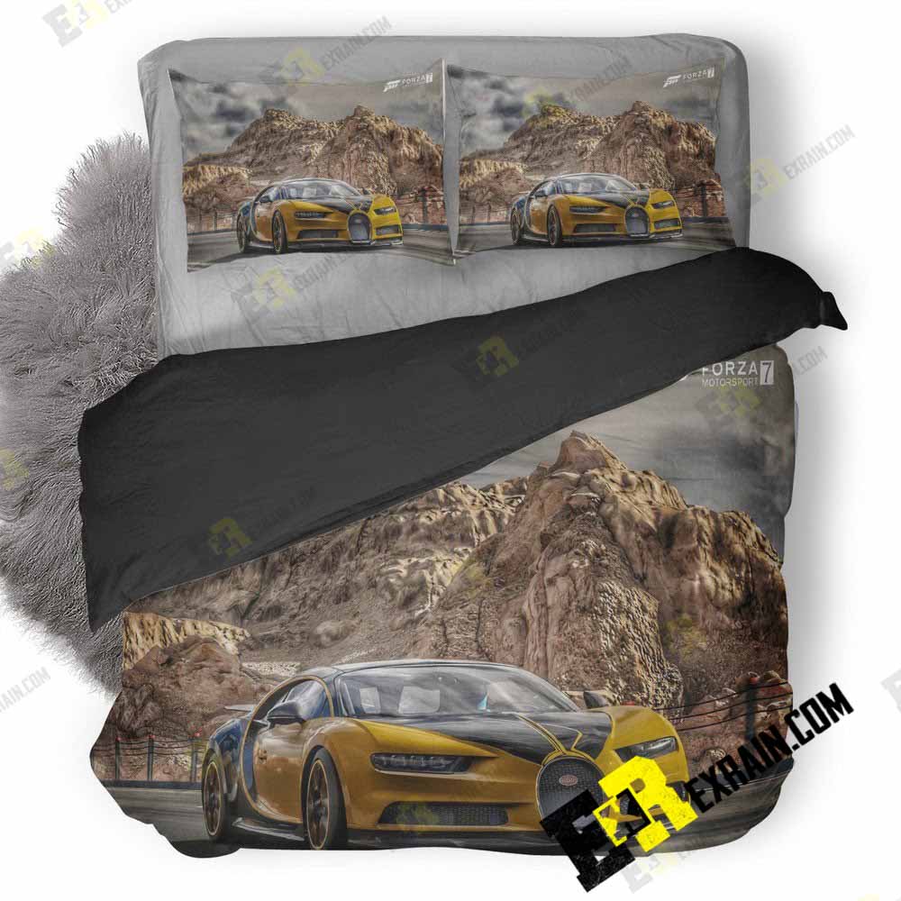 Bugatti Chiron Forza Motorsport K2 3D Customized Duvet Cover Bedding Set