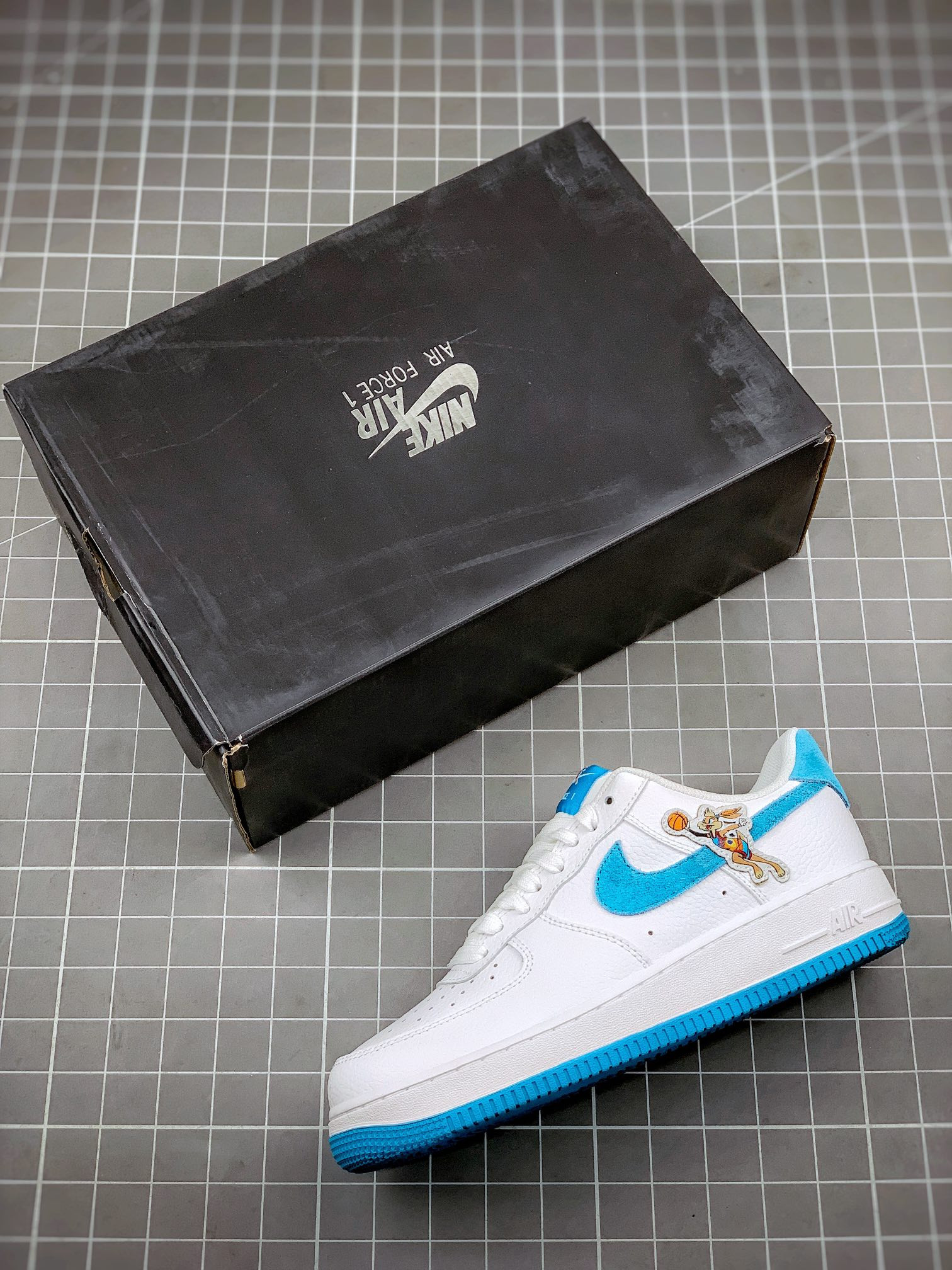 Bugs & Lola Bunny x Nike Air Force 1 Low ‘Space Jam’ White/Light Blue Fury For Sale