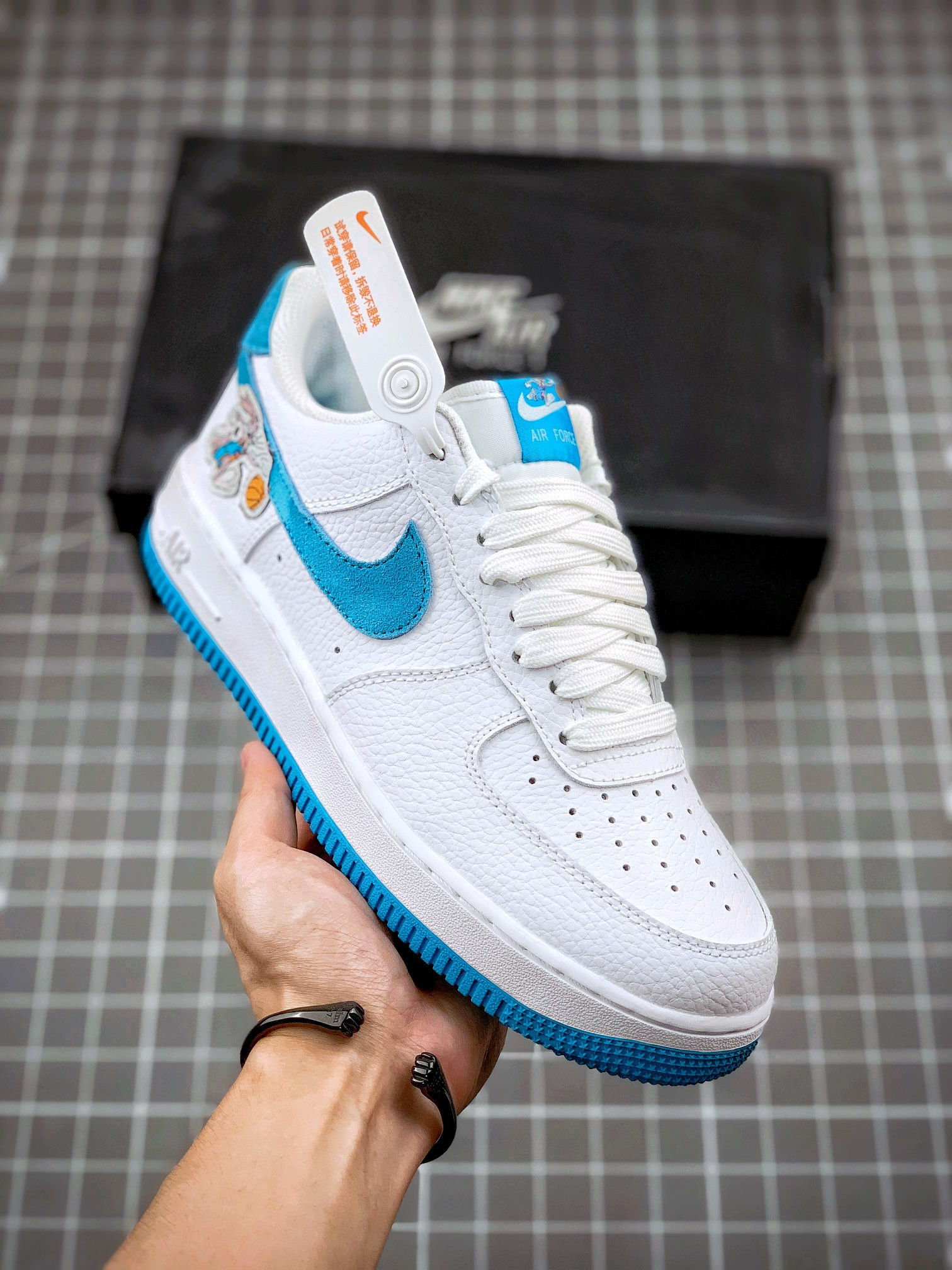 Bugs & Lola Bunny x Nike Air Force 1 Low ‘Space Jam’ White/Light Blue Fury For Sale