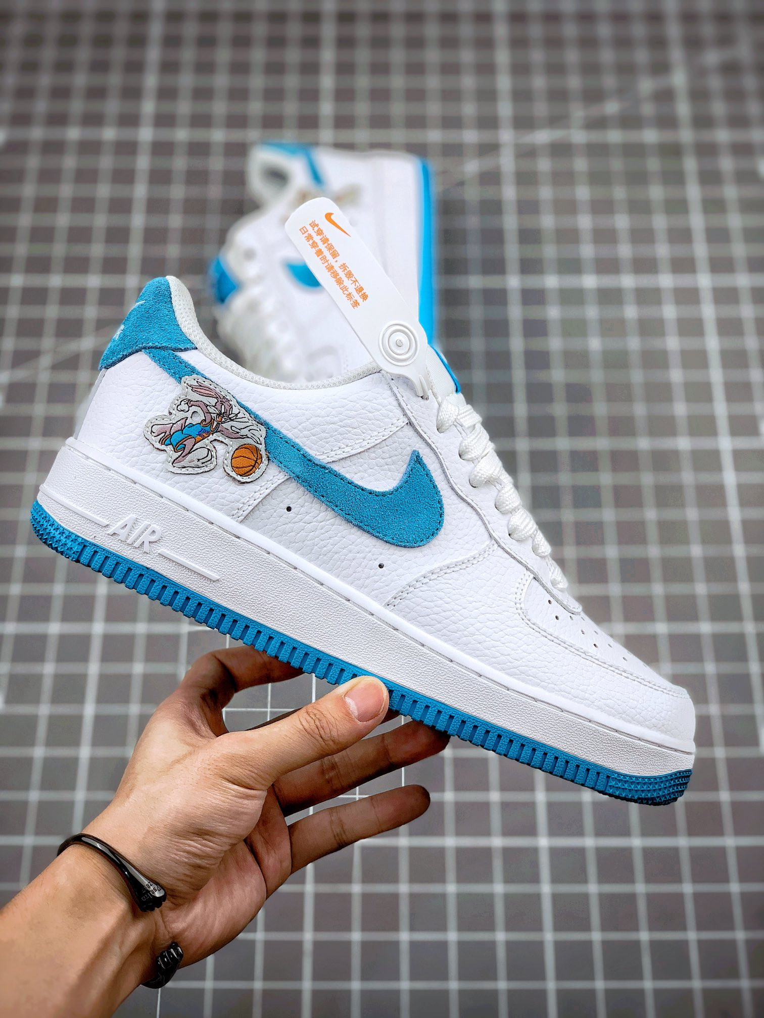 Bugs & Lola Bunny x Nike Air Force 1 Low ‘Space Jam’ White/Light Blue Fury For Sale