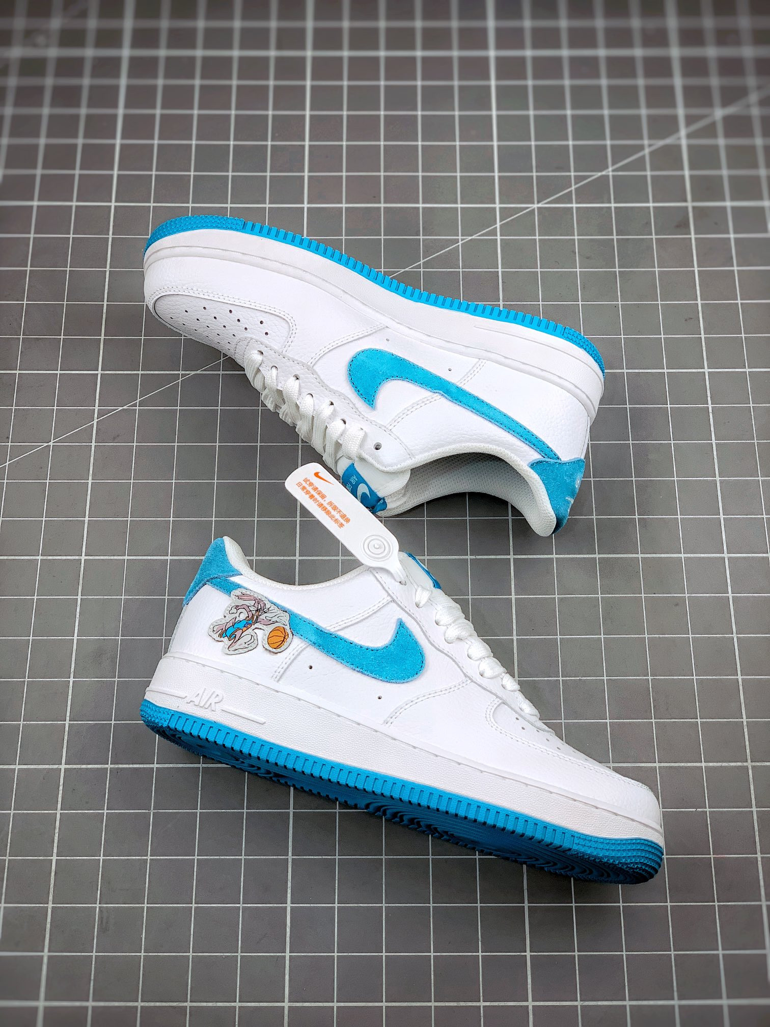 Bugs & Lola Bunny x Nike Air Force 1 Low ‘Space Jam’ White/Light Blue Fury For Sale