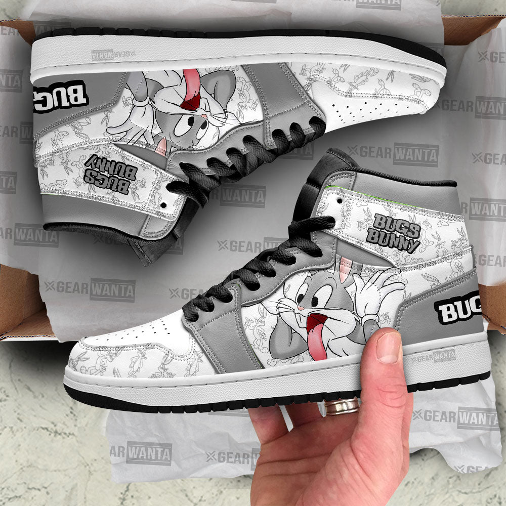 Bugs Bunny J1 Shoes For Cartoon Fans Sneakers, Air Jordan Hightop