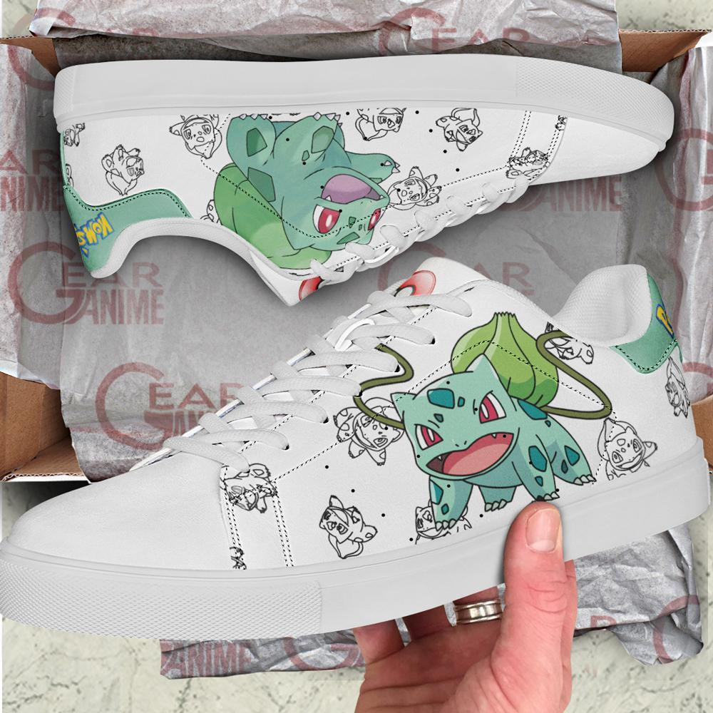 Bulbasaur Skate Shoes Pokemon Custom Anime Shoes