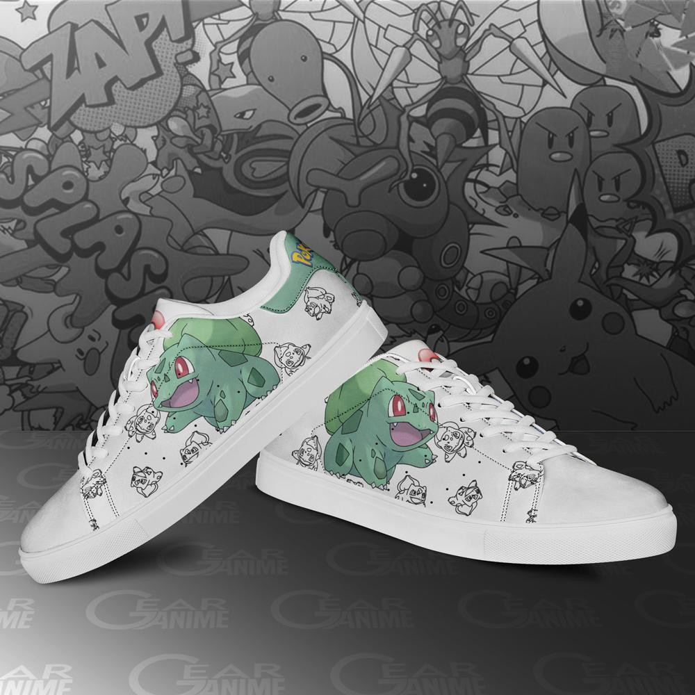 Bulbasaur Skate Shoes Pokemon Custom Anime Shoes