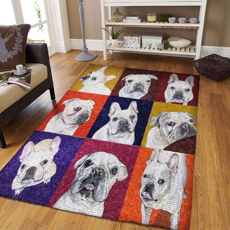 Bull Dog Rectangle Rug