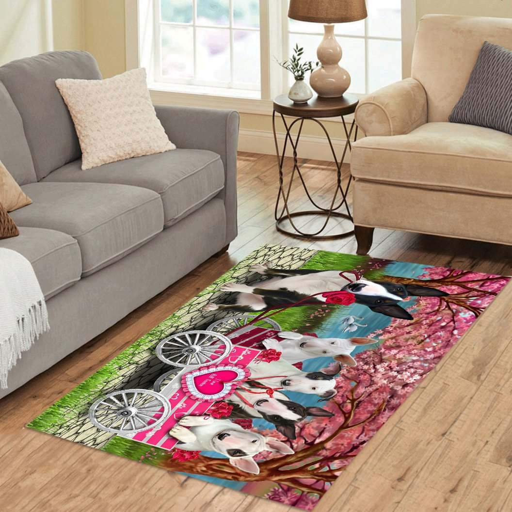 Bull Terriers Limited Edition Rectangle Rug