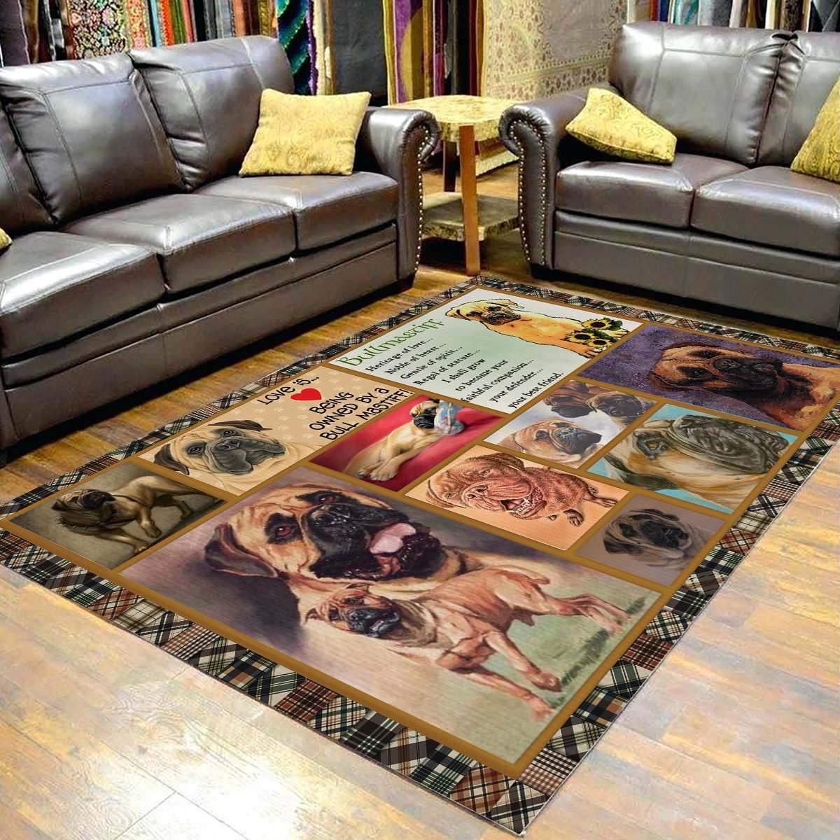 Bullmastiff Limited Edition Rectangle Rug