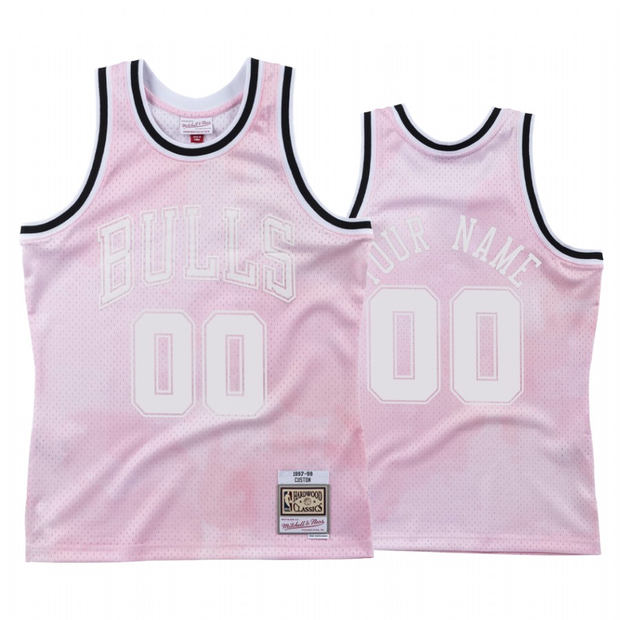 Bulls Cloudy Skies Jersey Custom #00