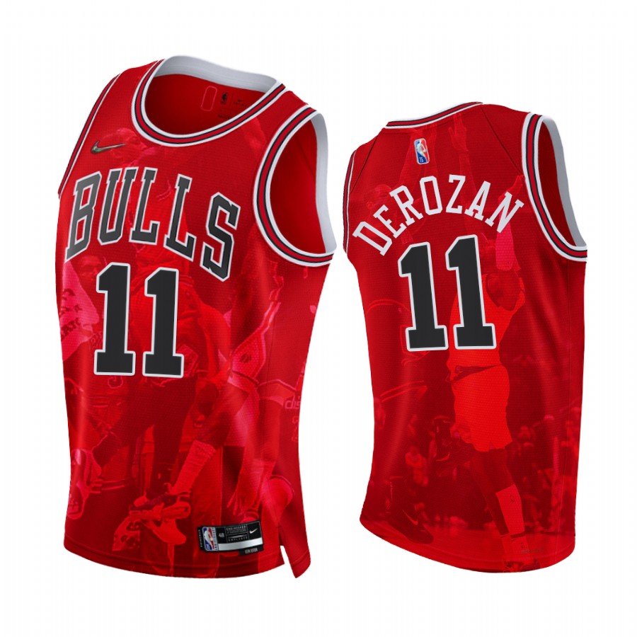 Bulls DeMar DeRozan #11 Clutch Shot 75th Diamond Jersey