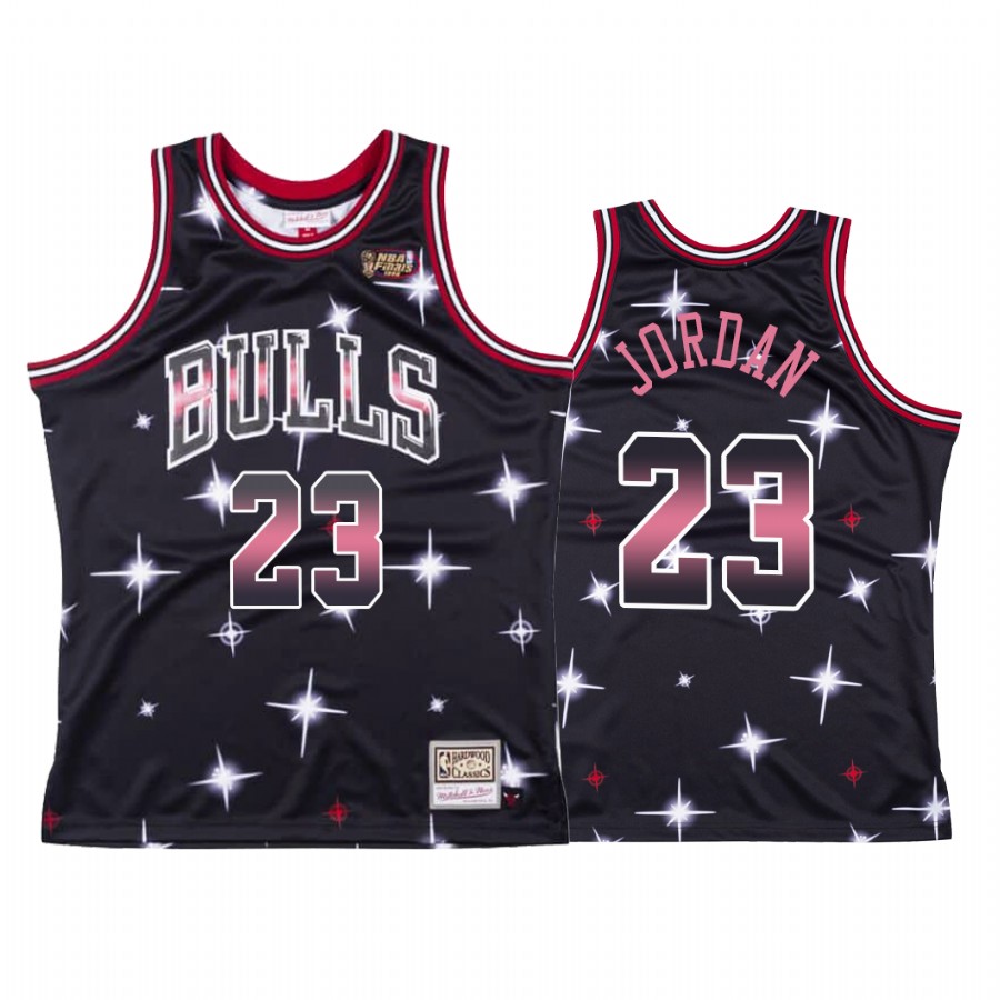 Bulls Michael Jordan #23 Starry HWC Jersey