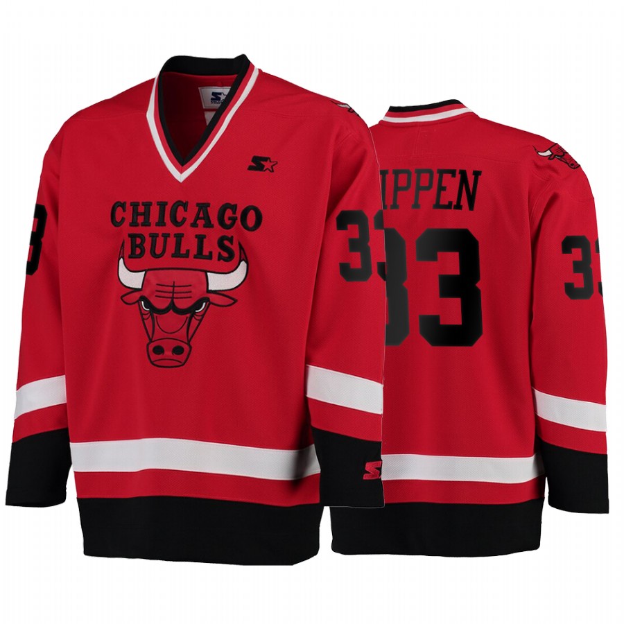 Bulls Scottie Pippen #33 Hockey G-III Sports Jersey
