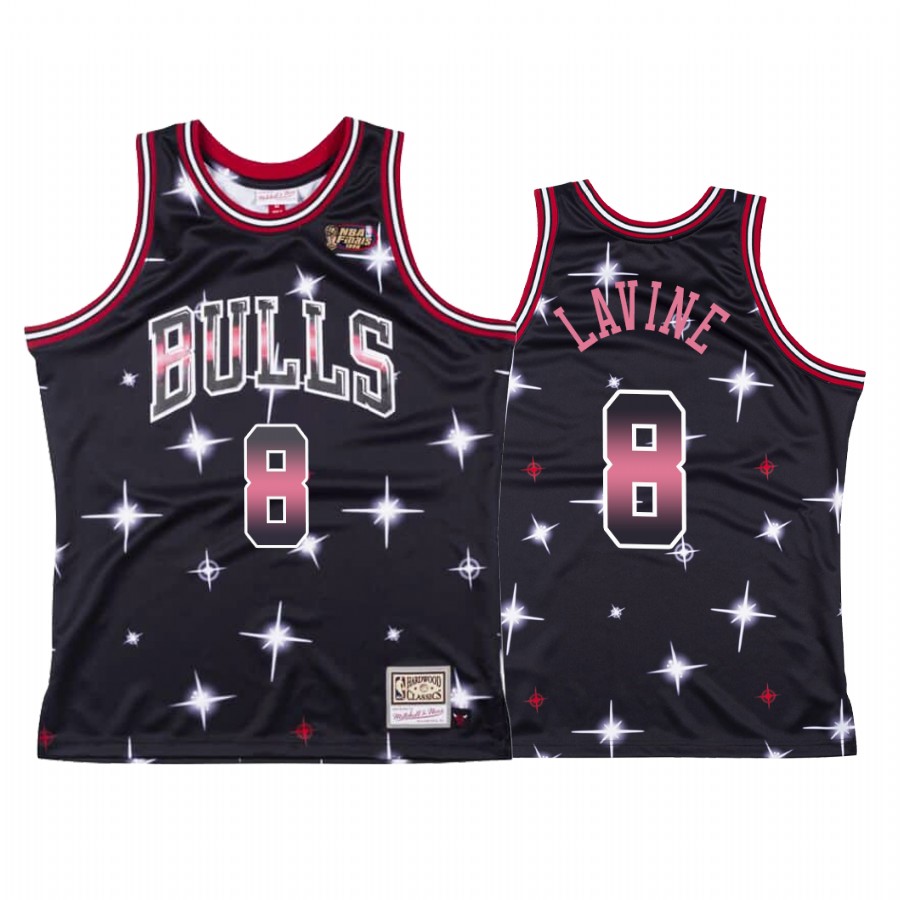 Bulls Zach LaVine #8 Starry HWC Jersey