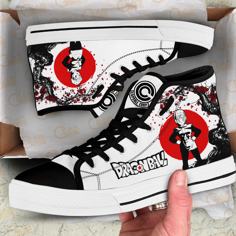 Bulma High Top Shoes Custom Dragon Ball Anime Sneakers Japan Style