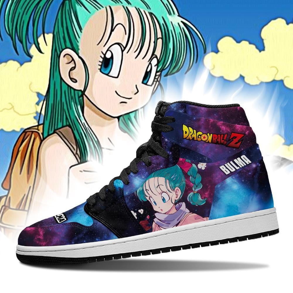 Bulma JD1s Sneakers Galaxy Dragon Ball Anime Shoes, Air Jordan Hightop