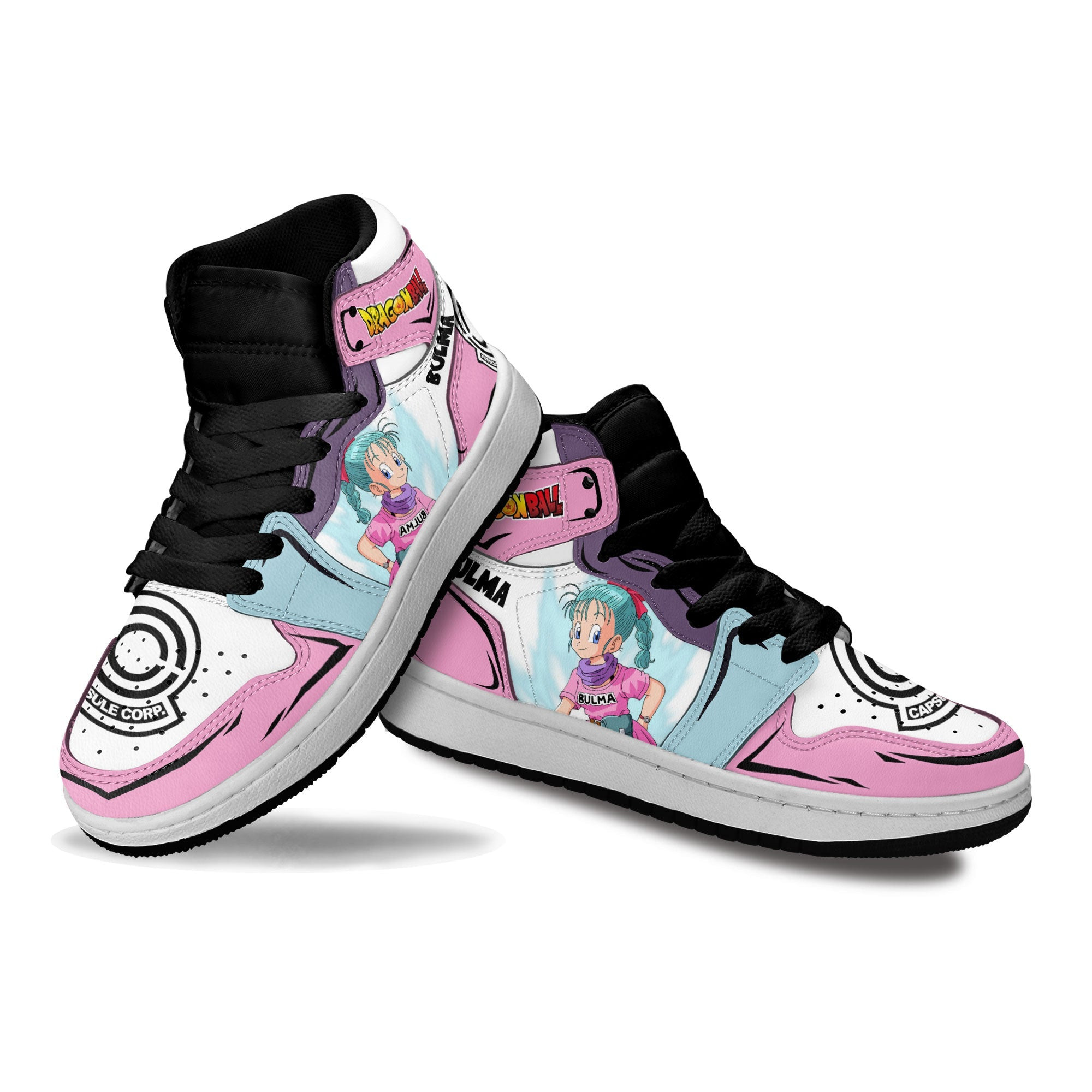 Bulma Kids Sneakers Custom Anime Dragon Ball Shoes For Kids