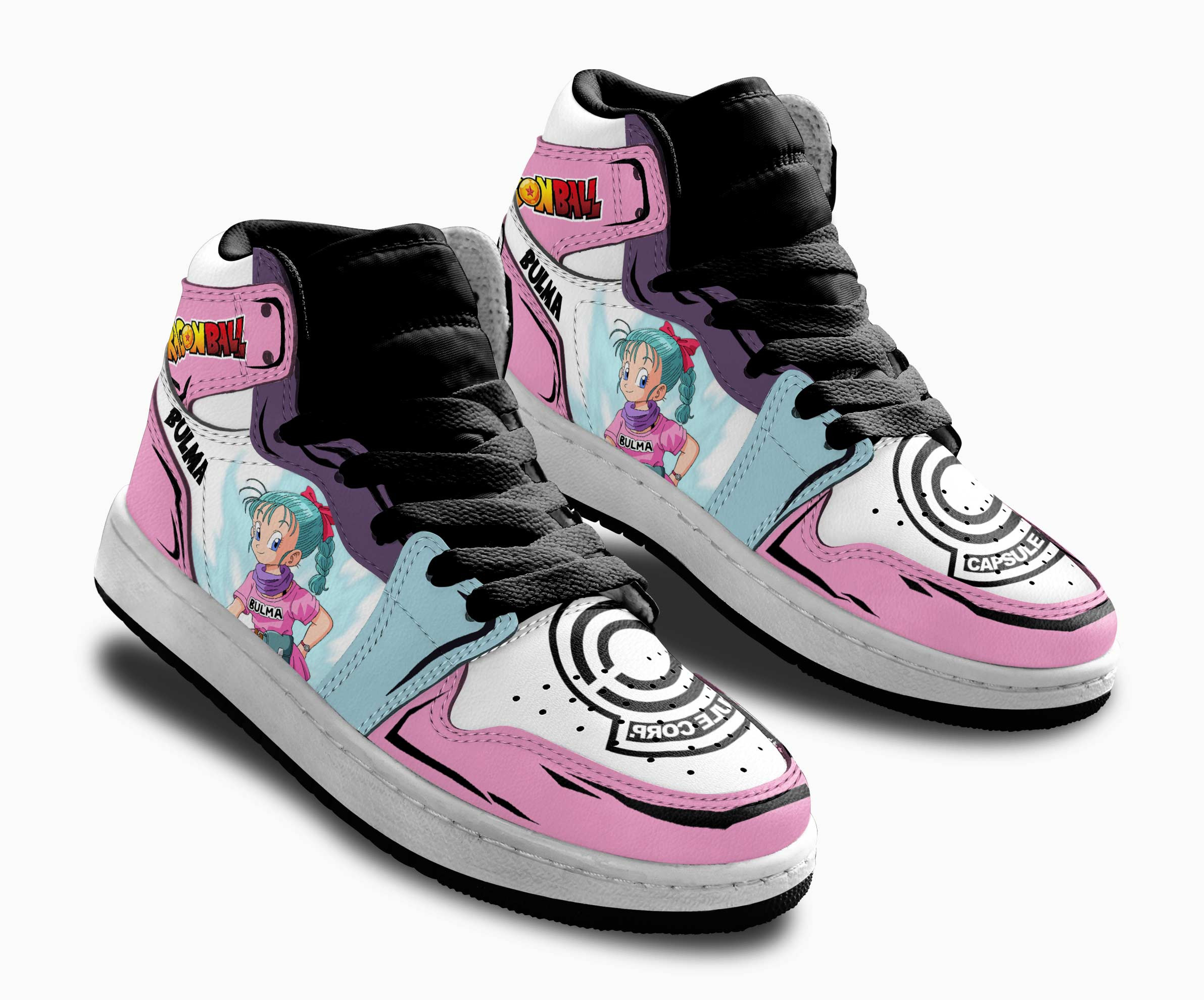 Bulma Kids Sneakers Custom Anime Dragon Ball Shoes For Kids