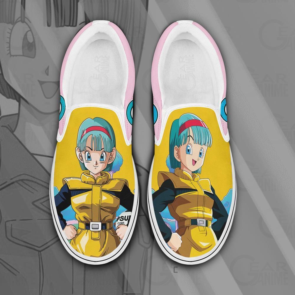 Bulma Slip-On Shoes Canvas Dragon Ball Custom Anime Shoes