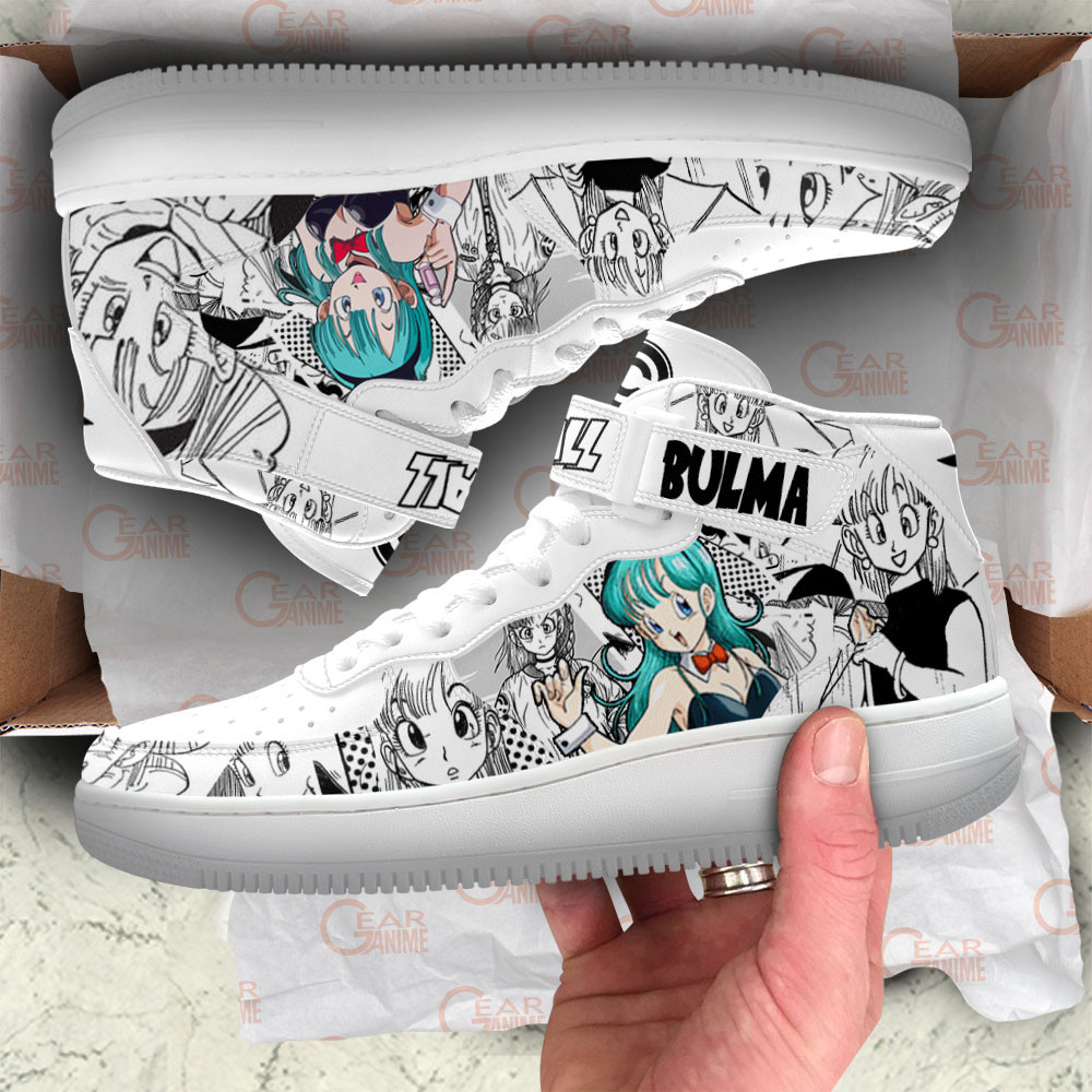 Bulma Sneakers Air Mid Custom Dragon Ball Anime Shoes Mix Manga