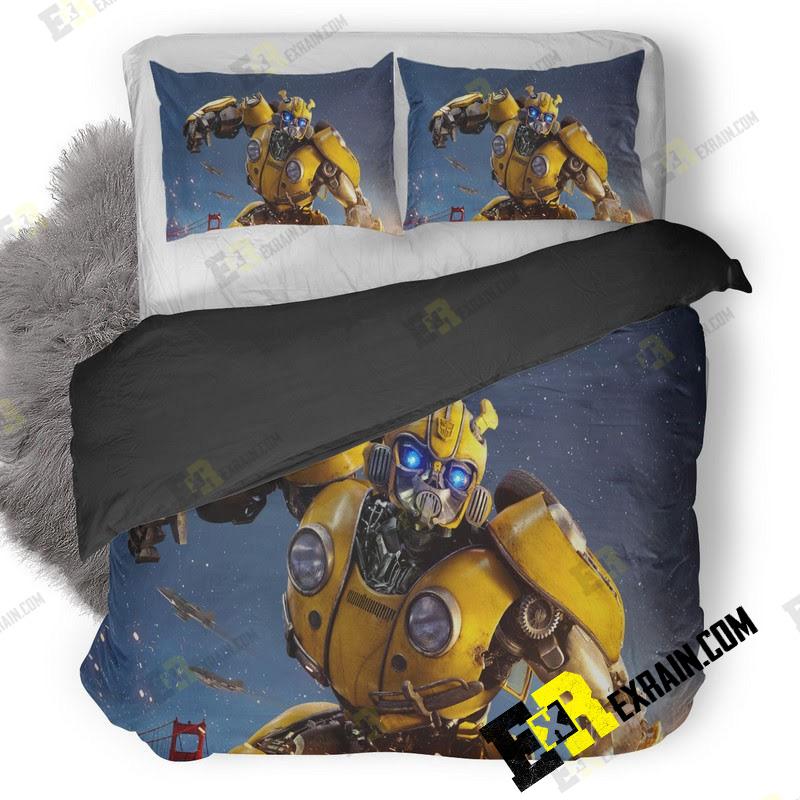 Bumblebee Movie Poster Wf 3D Customized Duvet Cover Bedding Set