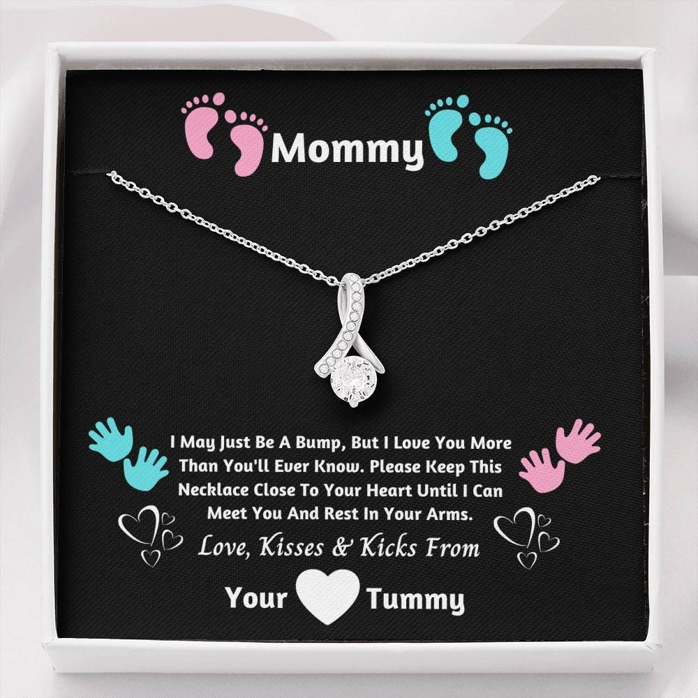 Bump To Mommy I Can’t Wait To Meet You Alluring Beauty Necklace