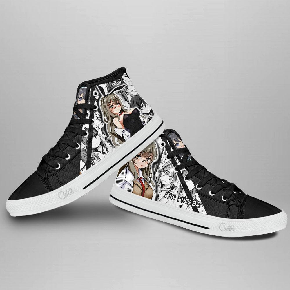 Bunny Girl Senpai Rio Futaba High Top Shoes Custom Anime Sneakers