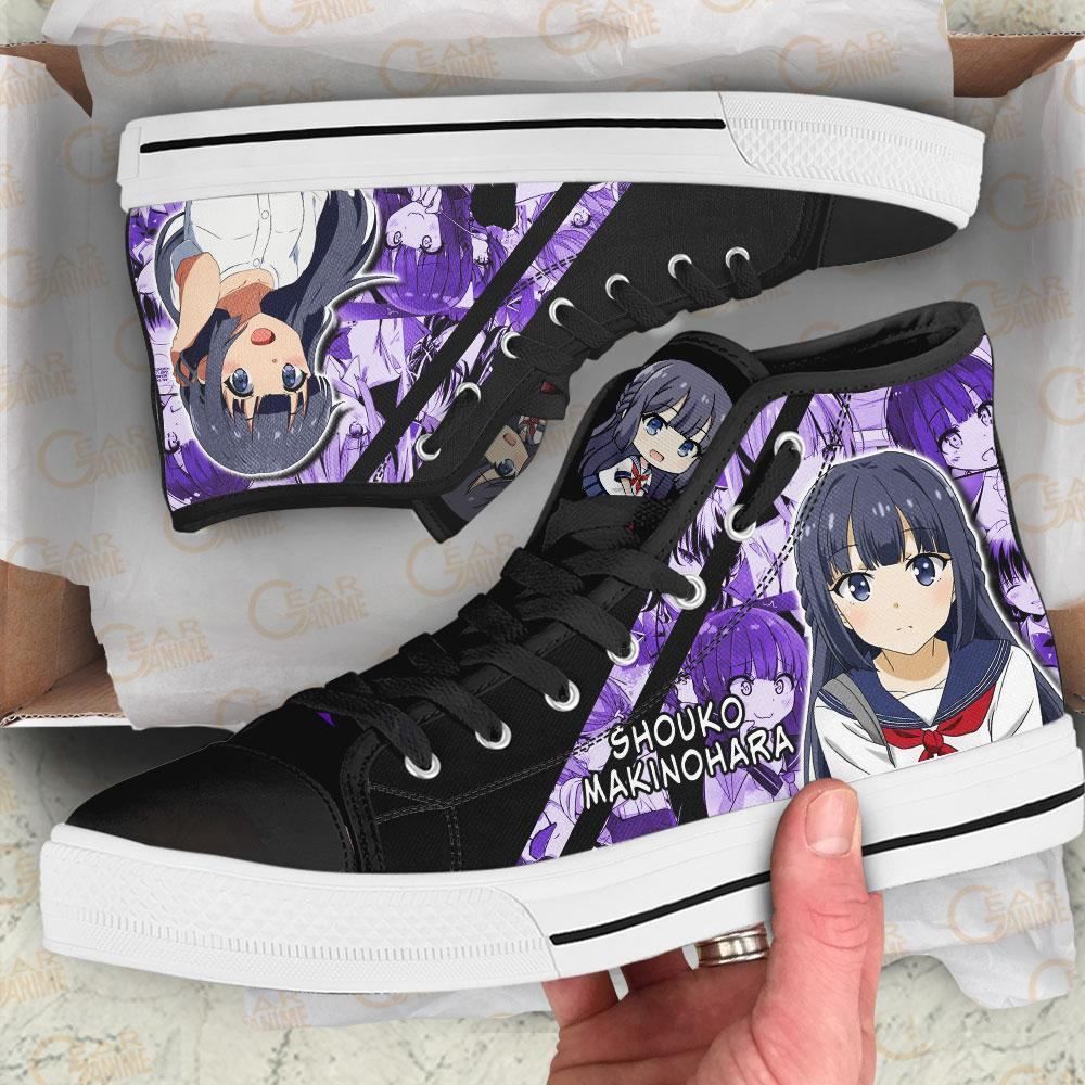Bunny Girl Senpai Shouko Makinohara High Top Shoes Custom Anime Sneakers