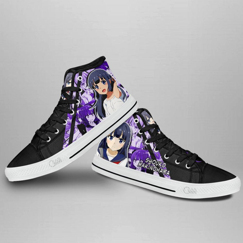 Bunny Girl Senpai Shouko Makinohara High Top Shoes Custom Anime Sneakers