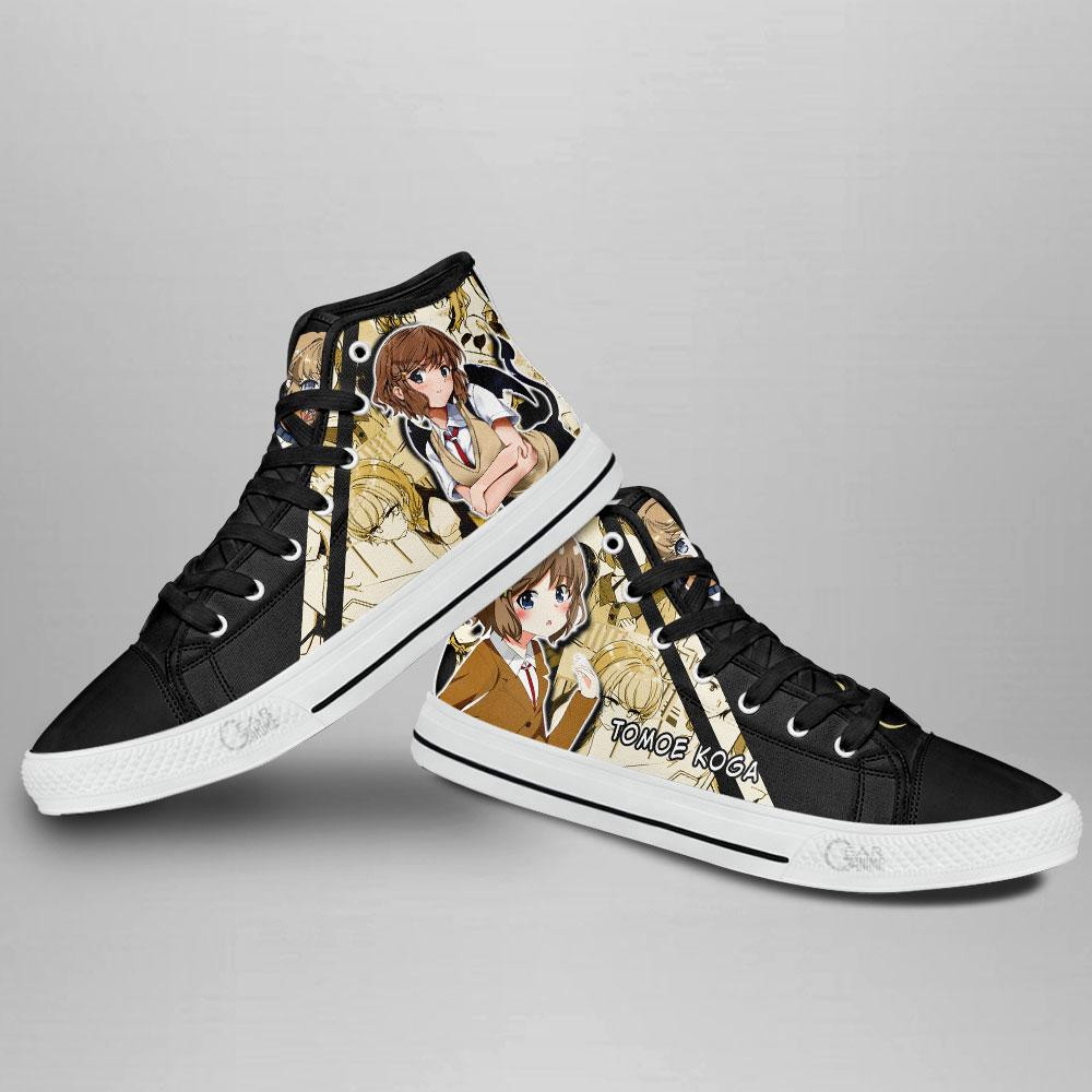 Bunny Girl Senpai Tomoe Koga High Top Shoes Custom Anime Sneakers