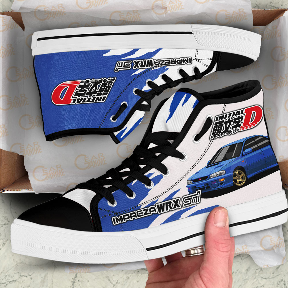 Bunta Fujiwara High Top Shoes Initial D Custom Anime Sneakers