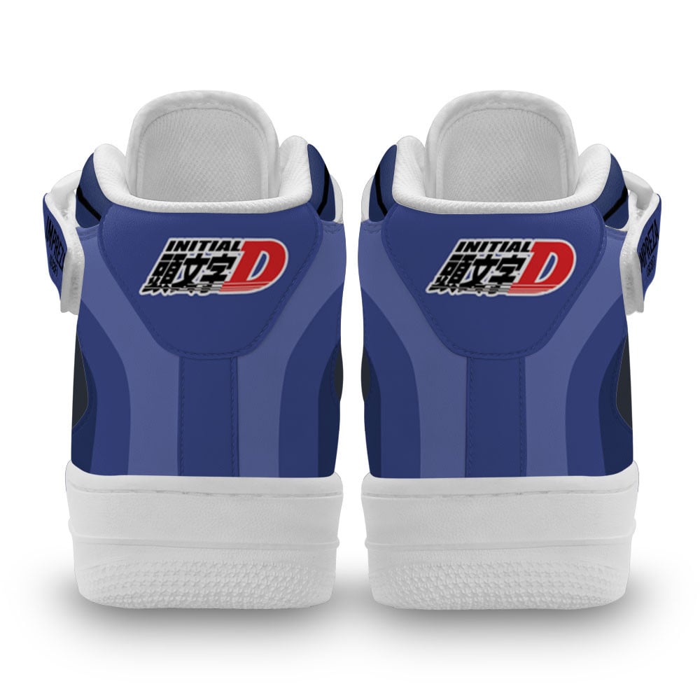 Bunta Fujiwara’s Impreza Car Sneakers Air Mid Custom Initial D Anime Shoes