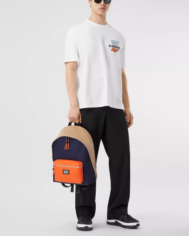 Burberry Backpack With Logo For Men, Men’s Bags 17in/43cm