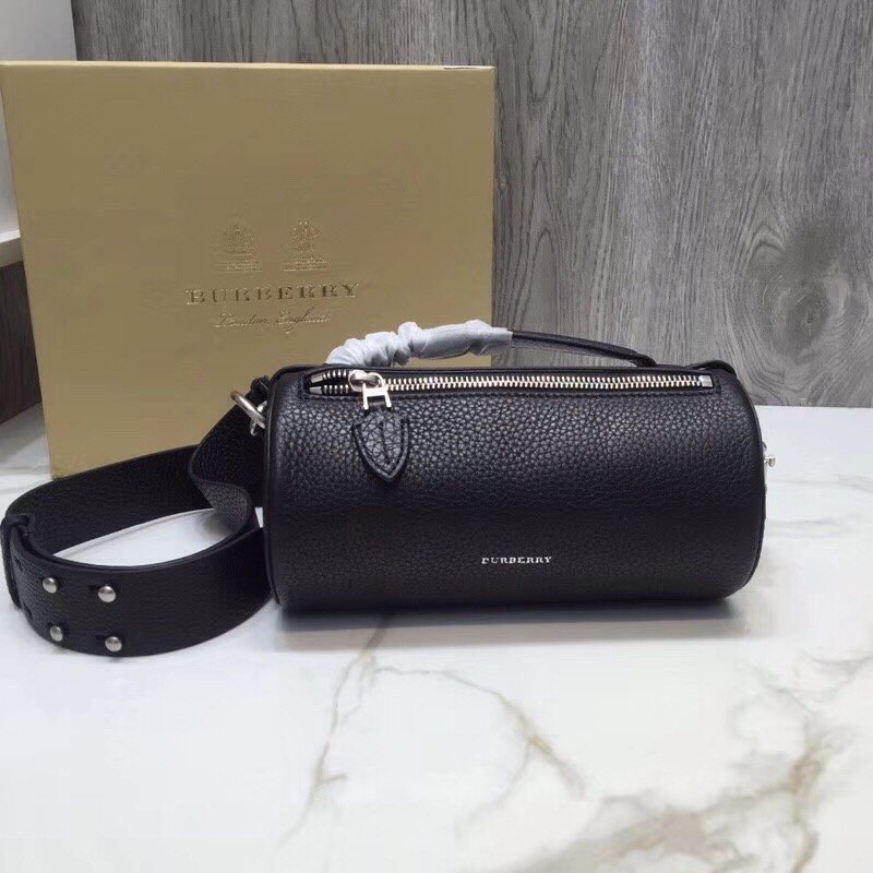 Burberry Barrel Bag Black For Women, Women’s Bags 8.3in/21cm