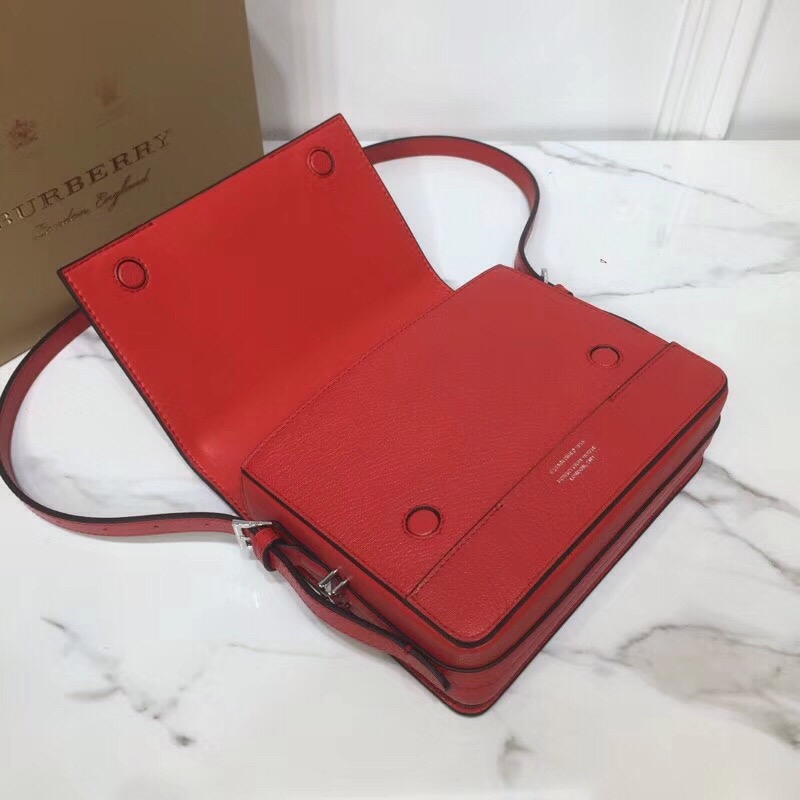 Burberry Grace Flap Bag Small Red For Women, Women’s Bags 7.5in/19cm