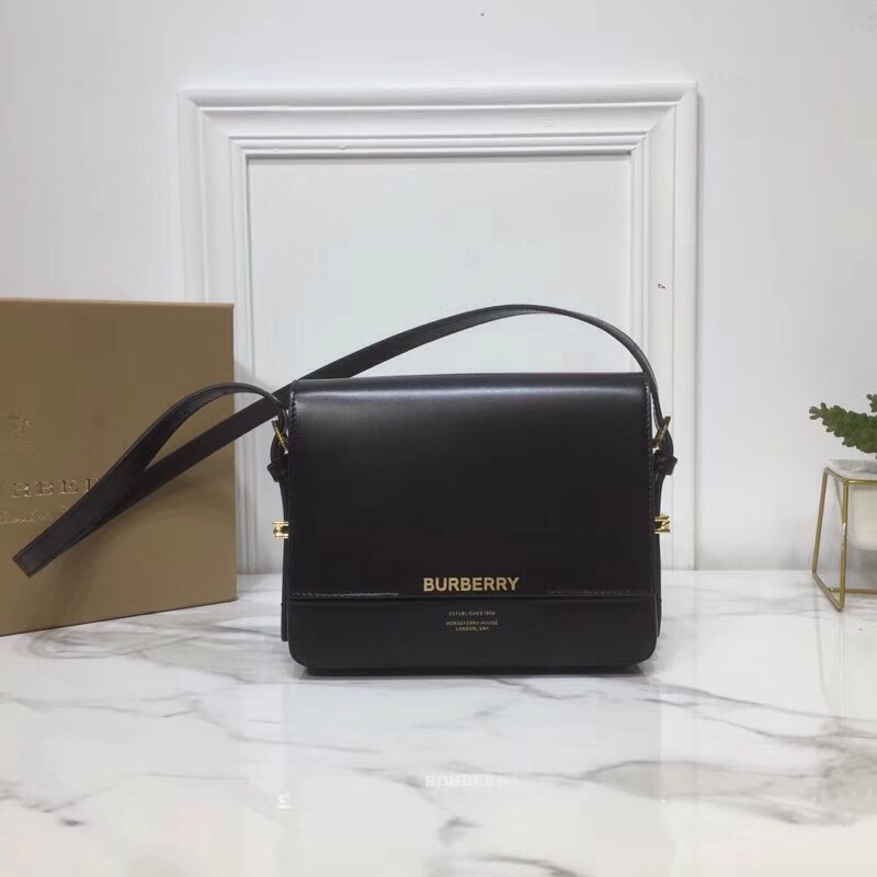 Burberry Grace Shoulder Bag Small Black For Women, Women’s Bags 7.8in/20cm